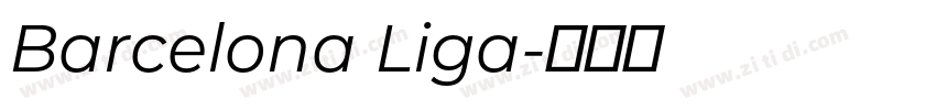 Barcelona Liga字体转换